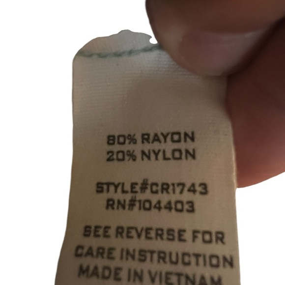 Mine Women’s Size Small Leafy Cropped Babydoll Top Ruffles Ties NWOT - Picture 3 of 5